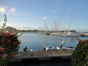 La marina du Marin au lever du jour